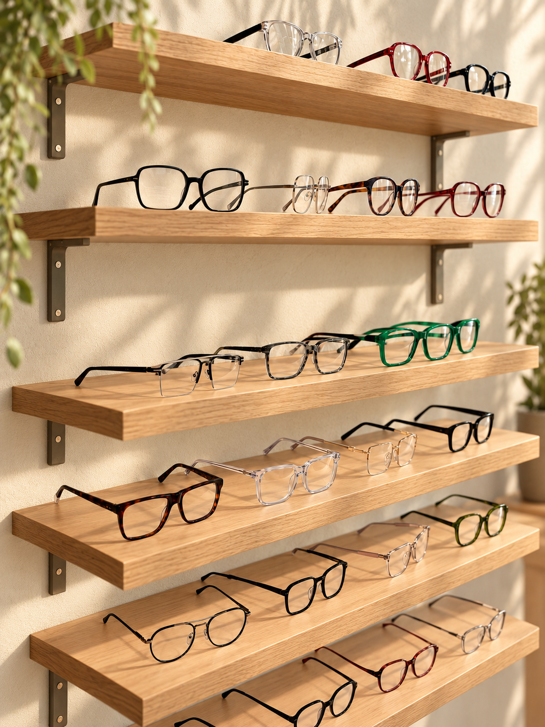 Huiscollectie in de winkel van Vilvoptique