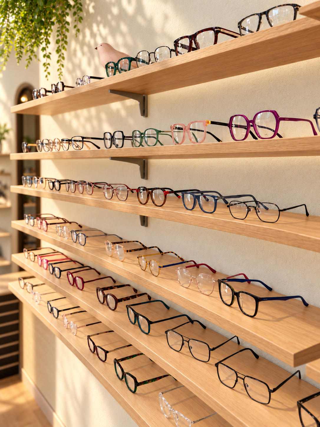 Huiscollectie in de winkel van Vilvoptique