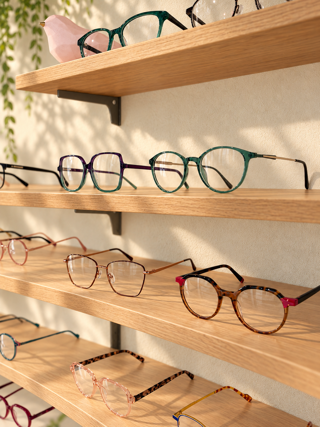Huiscollectie in de winkel van Vilvoptique